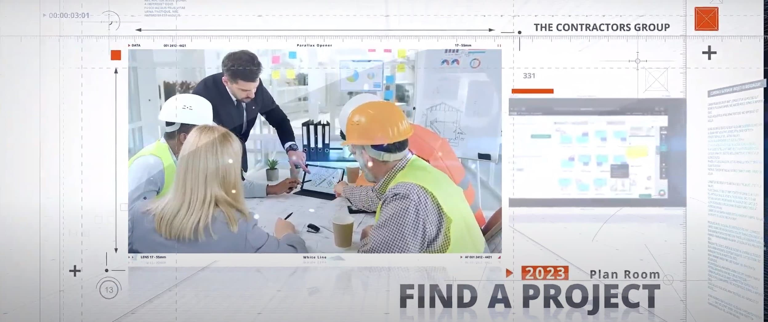 Construction site meeting