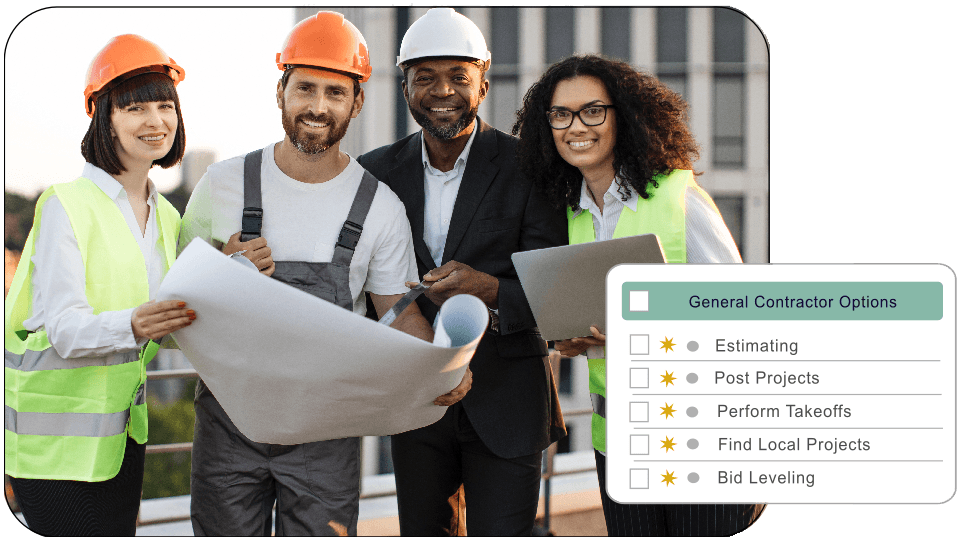 General Contractor Options - team and features
