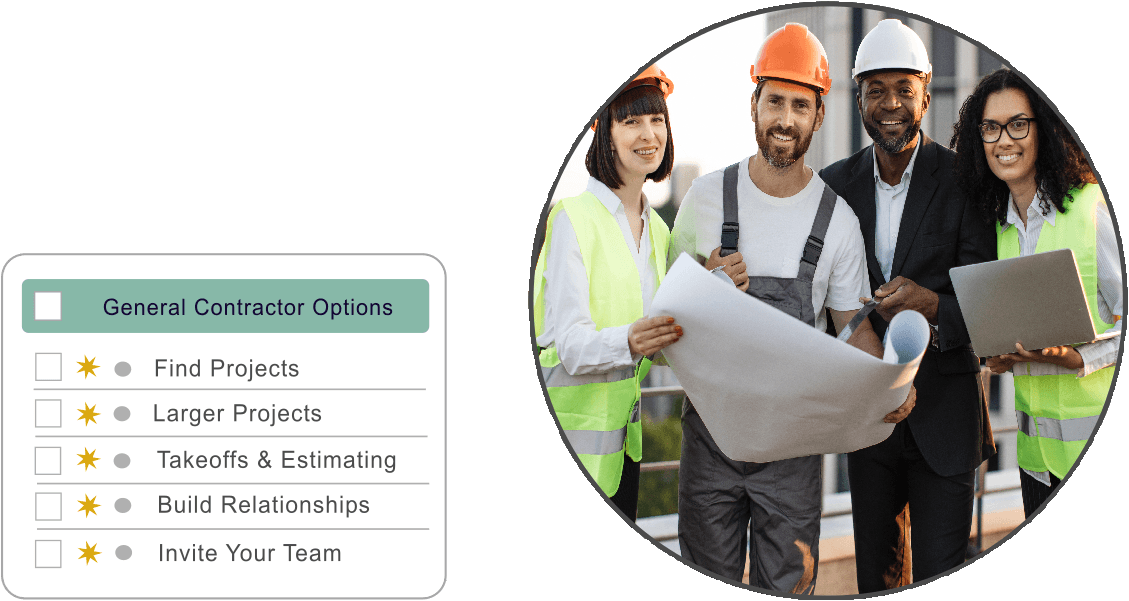 General Contractor Options - professionals and features